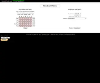 When2Meet.com(Scheduler) Screenshot