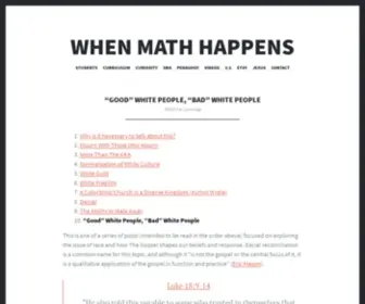 Whenmathhappens.com(When Math Happens) Screenshot