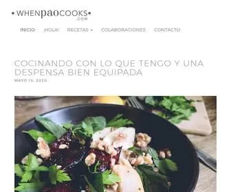 Whenpaocooks.com(When Pao Cooks) Screenshot