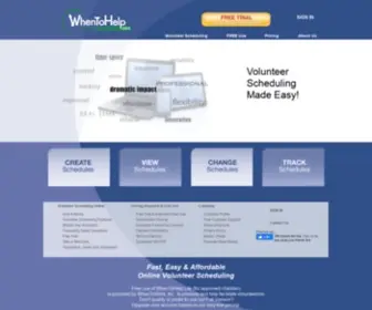 Whentohelp.com(Volunteer Scheduling Software & App) Screenshot