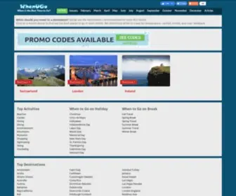 Whenugo.com(When to Travel to Destination) Screenshot
