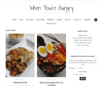 Whenyourhungry.com(When You're Hungry) Screenshot