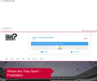 Where-Are-They-Now.co.uk(Footballers) Screenshot