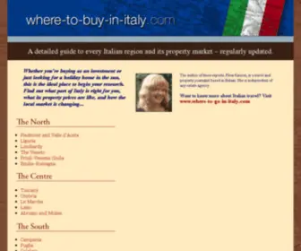 Where-TO-Buy-IN-Italy.com(Where to buy in Italy) Screenshot