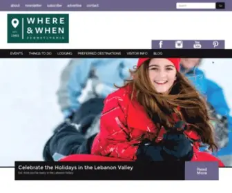 Whereandwhen.com(Things to do in PA) Screenshot