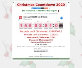 Whereareyouchristmas.com(Countdown to Christmas) Screenshot