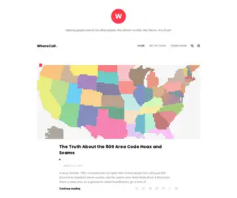 Wherecall.com(#1 FREE Phone Number Search = 95% SUCCESS Match) Screenshot