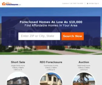 Whereforeclosures.com(Contact Us to find out more about Foreclosure Listings in your area) Screenshot