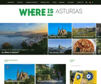 Whereisasturias.com(Where is Asturias) Screenshot