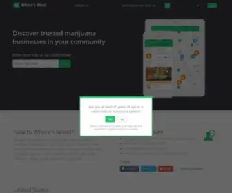 Whereisweed.com(Find marijuana dispensaries and delivery near me at Wheres) Screenshot