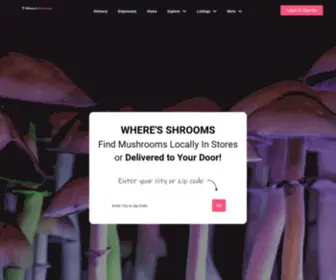 Wheresmagicmushrooms.com(Wher's Shrooms) Screenshot