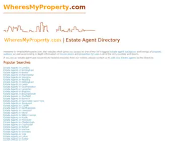 Wheresmyproperty.com(Estate Agent Directory) Screenshot