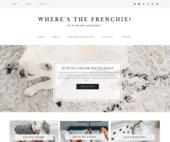 Wheresthefrenchie.com(For the dog who's going places) Screenshot