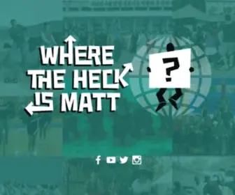 Wherethehellismatt.com(Where The Hell Is Matt) Screenshot