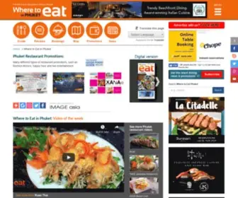 Wheretoeat-Phuket.com(Where to Eat Phuket) Screenshot