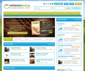 Wheretoeat.ie(Ireland Restaurants) Screenshot