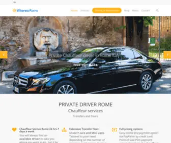 Wheretorome.com(Car Driver Rome Italy) Screenshot