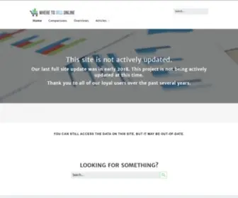 Wheretosellonline.com(Where to Sell Online) Screenshot