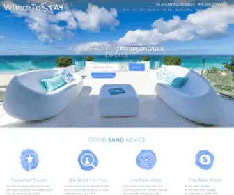 Wheretostay.com(Caribbean Villa Rentals) Screenshot