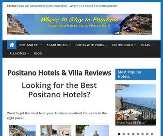 Wheretostayinpositano.com(Positano Hotels and Villas) Screenshot