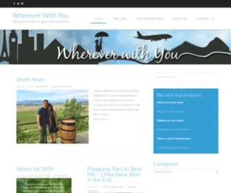 Whereverwithyou.com(Exhaust yourself in the glorious pursuit of life) Screenshot