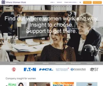 Wherewomenwork.com(Prime employers) Screenshot