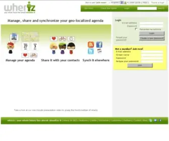 Wheriz.es(Manage, share and synchronize your geo-localized agenda) Screenshot