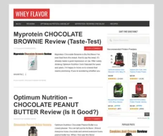 Wheyflavor.com(Your #1 Site For Whey Protein Powder Reviews (and more...)) Screenshot