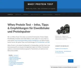 Wheyproteintest.org(Whey Protein Test 2021) Screenshot