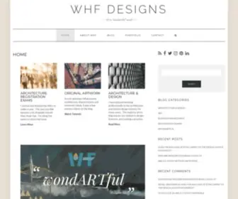 WHfdesigns.com(It's a "wondARTful" world) Screenshot