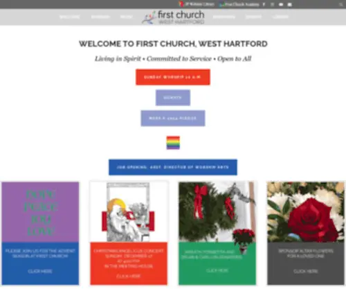 Whfirstchurch.org(First Church of West Hartford CT. We live by our slogan) Screenshot