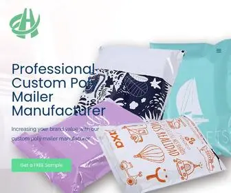 WHGlobalpack.com(Professional Custom Poly Mailer Manufacturer From China) Screenshot