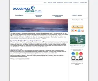 WHGRP.com(Woods Hole Group) Screenshot