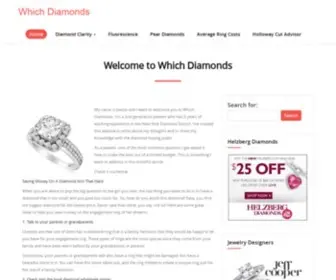 Which-Diamonds.com(Get Advice And Tips to Buying Engagement Rings) Screenshot