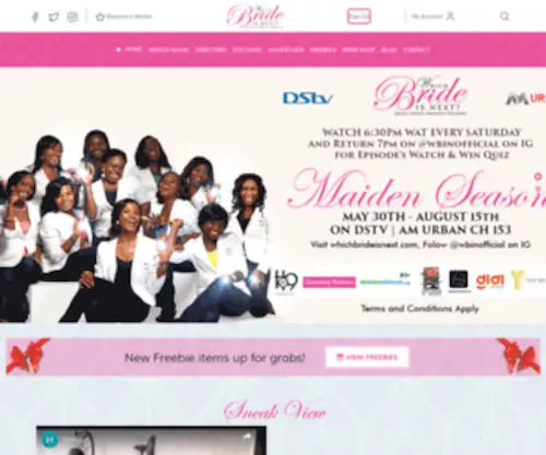 Whichbrideisnext.com(Nigeria's First Wedding Reality Show) Screenshot