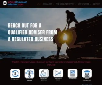 Whichfinancialadviser.com(Find a qualified financial adviser from a regulated firm in the UAE) Screenshot