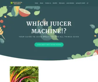 WhichJuicermachine.com(Finding the right juice extractor) Screenshot