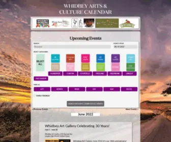 Whidbeyartscalendar.com(Whidbey Arts & Culture Calendar) Screenshot