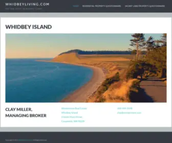 Whidbeyliving.com(Find Real Estate on Whidbey Island) Screenshot