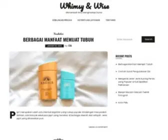 Whimsyandwise.com(Whimsy & Wise) Screenshot
