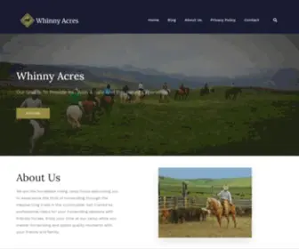 Whinnyacres.com Screenshot