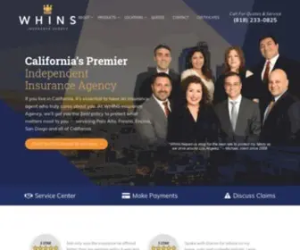 Whins.com(California Insurance Agency) Screenshot