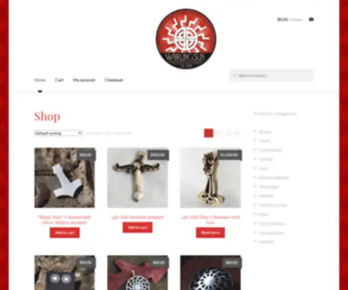 Whirlingsun.com(Custom and handmade Asatru Jewelry and Ritual items) Screenshot