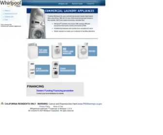 Whirlpoolcommerciallaundry.com(Commercial Washers and Dryers) Screenshot
