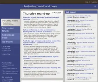 Whirlpool.net.au(Whirlpool broadband news) Screenshot