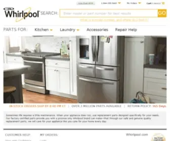 Whirlpoolpartsonline.com(Online Appliance Parts Store) Screenshot