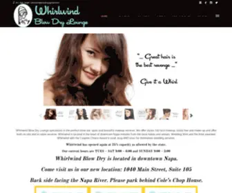 Whirlwindblowdry.com(Whirlwind Blow Dry Lounge in Napa) Screenshot