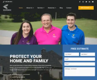 Whirlwindroofing.com(Tulsa Roofing Company) Screenshot