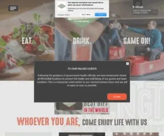 Whirlyball.com(Eat) Screenshot