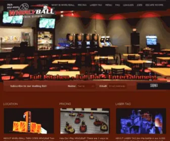 Whirlyballtwincities.com(Activities, Events, Food & Drinks) Screenshot